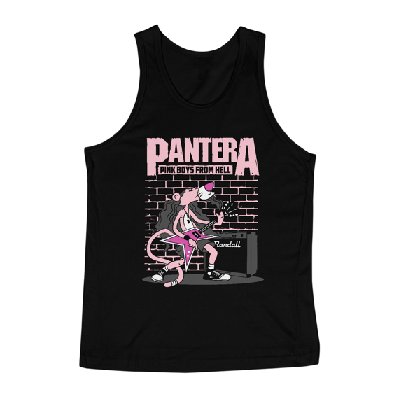 Regata Pantera Rosa Rockeira