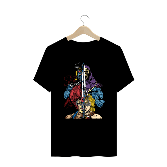 Camiseta Plus Size Thundercats e He-Man