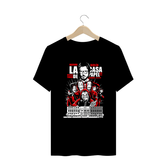 Camiseta Plus Size La Casa de Papel Bank