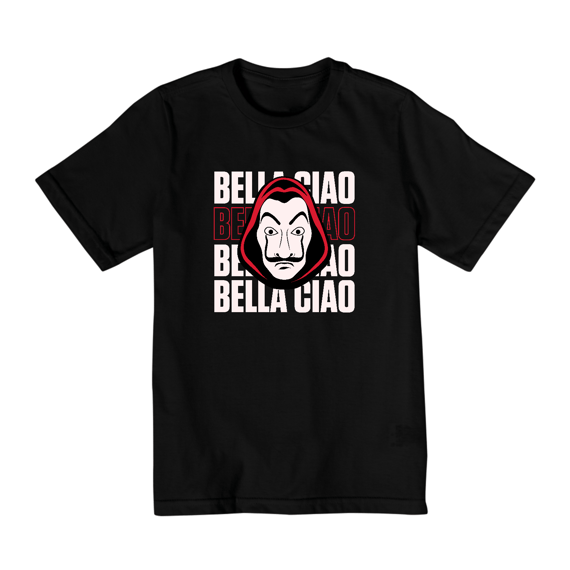 Camiseta Infantil (10 a 14) La Casa de Papel Bella Ciao