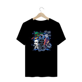 Nome do produto Camiseta Plus Size Darth Vader and Friends
