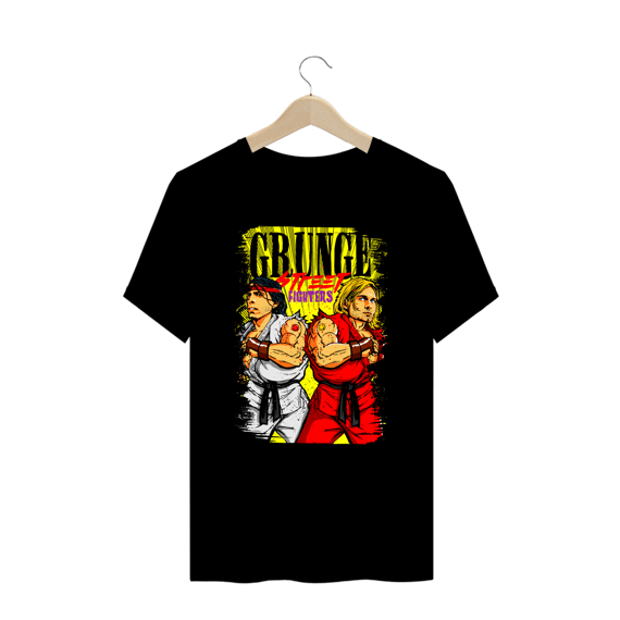 Camiseta Plus Size Nirvana Street Fighter