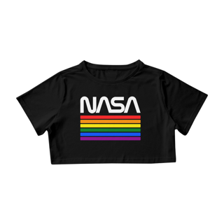 Nome do produto Camisa Cropped Nasa LGBT Arco-Íris