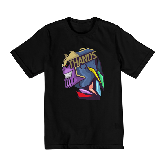 Camiseta Infantil (2 a 8) Thanos Face 3D