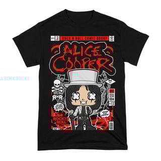 Camiseta Alice Cooper Cultura Pop Star