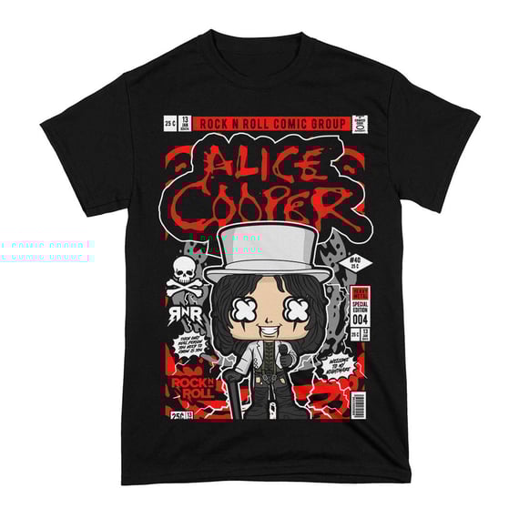 Camiseta Alice Cooper Cultura Pop Star