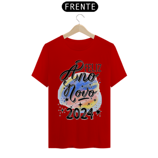 Nome do produto Camiseta Ano Novo Aquarela 2024
