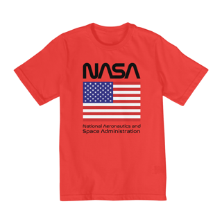 Nome do produto Camiseta Infantil (2 a 8) Nasa Bandeira EUA Black
