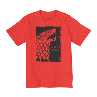 Nome do produto Camiseta Infantil (10 a 14) Game of Thrones Winter is Coming