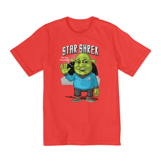 Nome do produto Camiseta Infantil (10 a 14) Shrek Star Trek