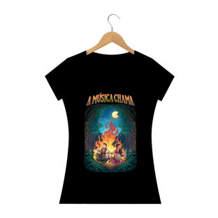 Nome do produtoCamiseta A MÚSICA CHAMA - Feminina
