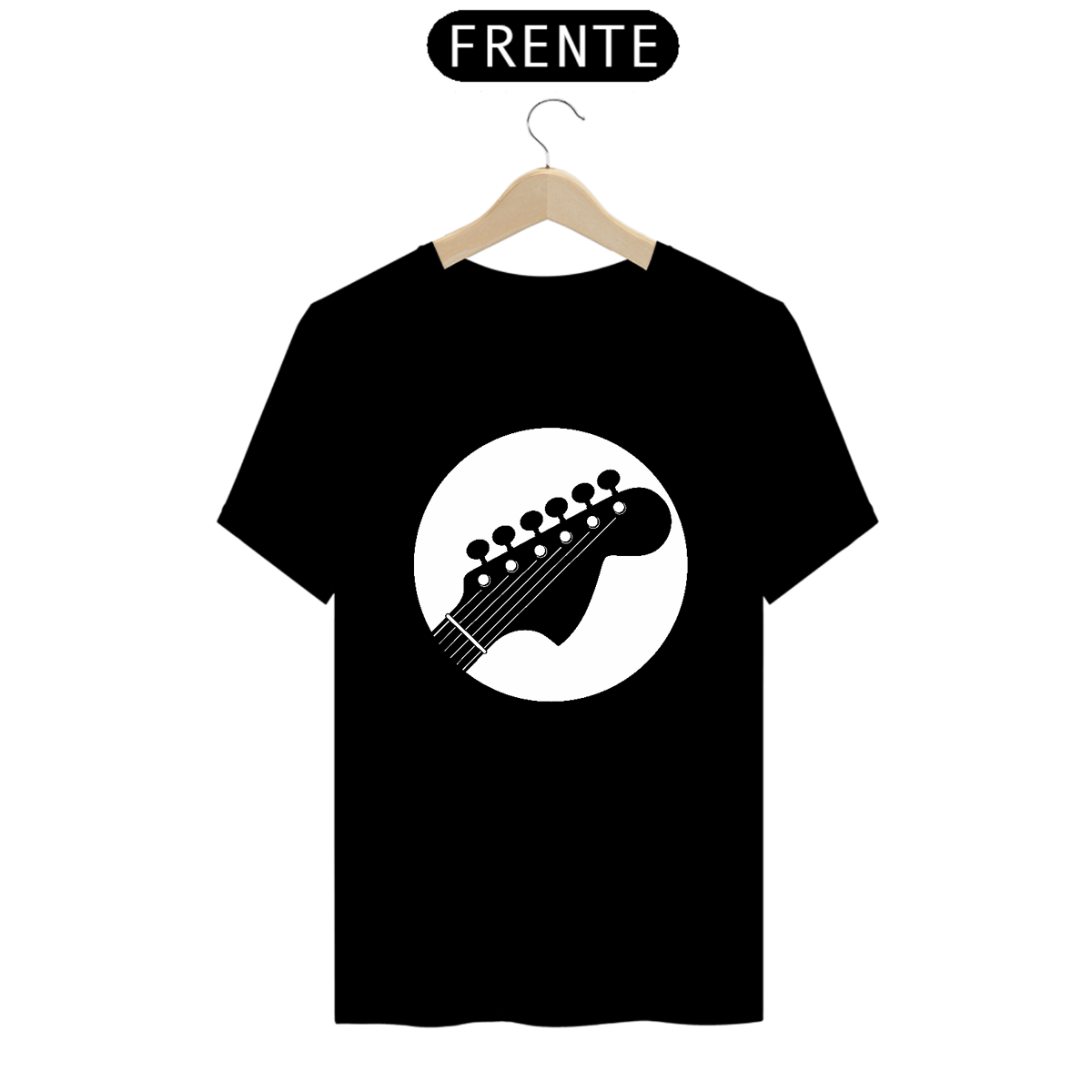 Nome do produto: Headstock Guitarra (preta / cores escuras)