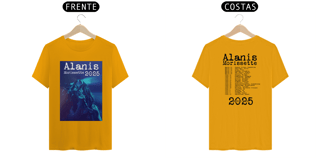 Nome do produto T-SHIRT ALANIS TOUR 2025 FRENTE/COSTA SILK PRETO