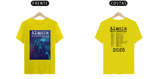 Nome do produto T-SHIRT ALANIS TOUR 2025 FRENTE/COSTA SILK PRETO