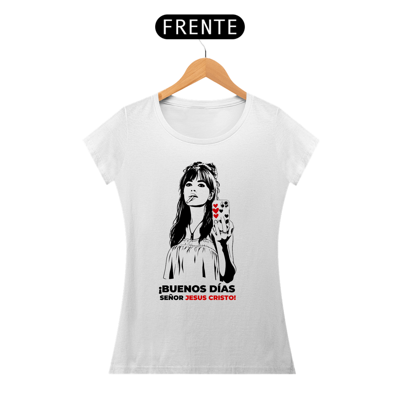 CAMISETA FEMININA BUENOS DIAS GILDA