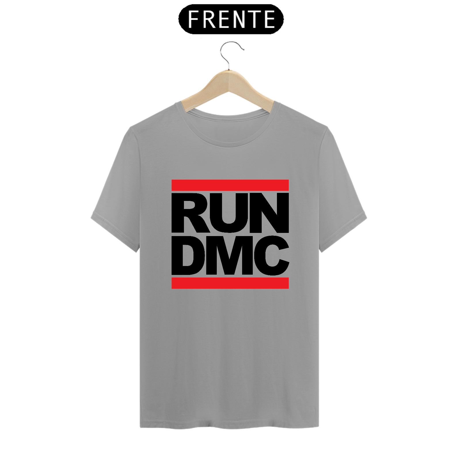 T-SHIRT RUN DMC STAMP PRETA