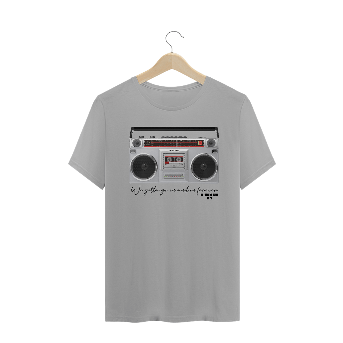 Nome do produto: T-Shirt R-A-D-I-O - O Som Do K7