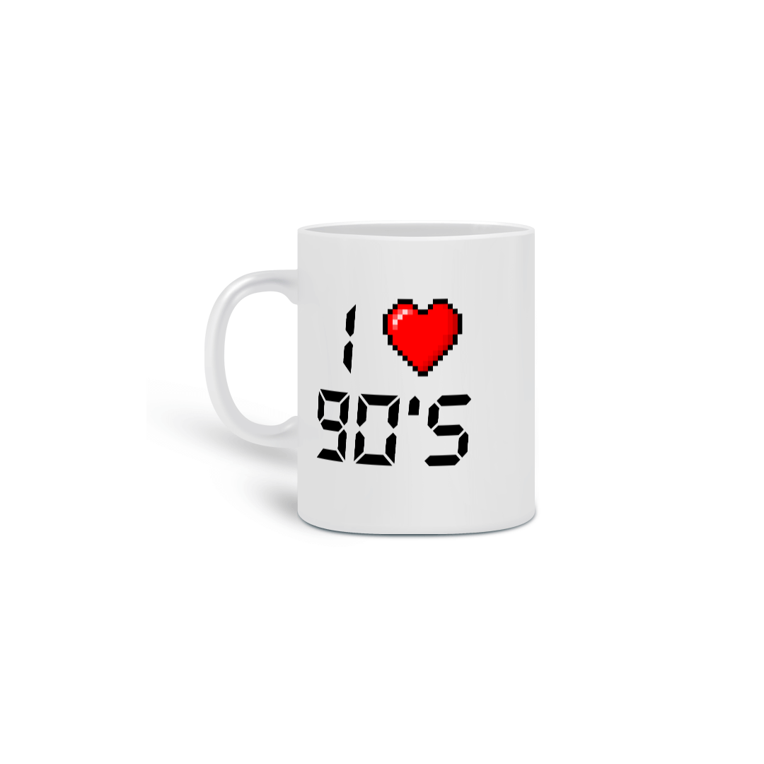 CANECA I LOVE 90 - O SOM DO K7