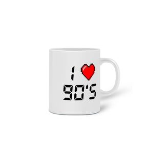 Nome do produto CANECA I LOVE 90 - O SOM DO K7