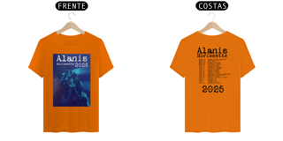 Nome do produto T-SHIRT ALANIS TOUR 2025 FRENTE/COSTA SILK PRETO