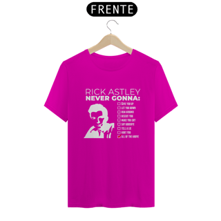 Nome do produto T-SHIRT NEVER GONNA RICK 01 - ESTAMPA BRANCA
