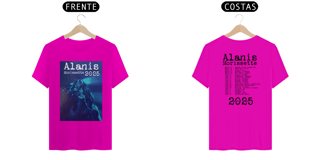 Nome do produto T-SHIRT ALANIS TOUR 2025 FRENTE/COSTA SILK PRETO