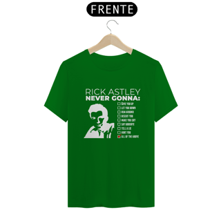 Nome do produto T-SHIRT NEVER GONNA RICK 01 - ESTAMPA BRANCA