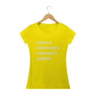 Nome do produto & Compreensão - Camiseta Feminina 