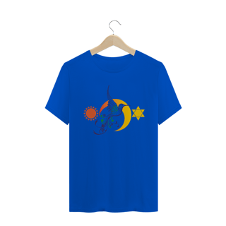 Nome do produto Camiseta Masculina Sol, Lua e Estrela