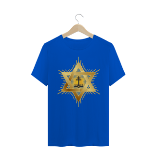 Nome do produto Camiseta Masculina Estrela e Santo Cruzeiro