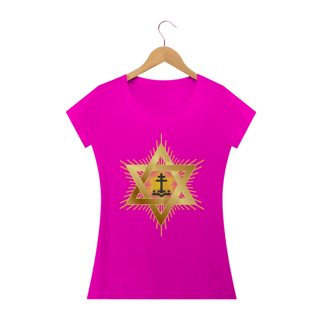 Nome do produto Camiseta Feminina Estrela e Santo Cruzeiro