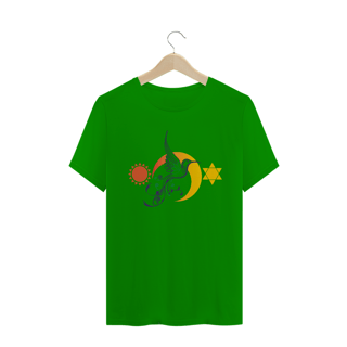 Nome do produto Camiseta Masculina Sol, Lua e Estrela