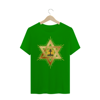 Nome do produto Camiseta Masculina Estrela e Santo Cruzeiro