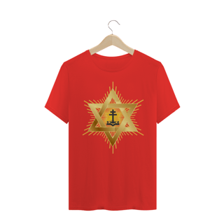Nome do produto Camiseta Masculina Estrela e Santo Cruzeiro