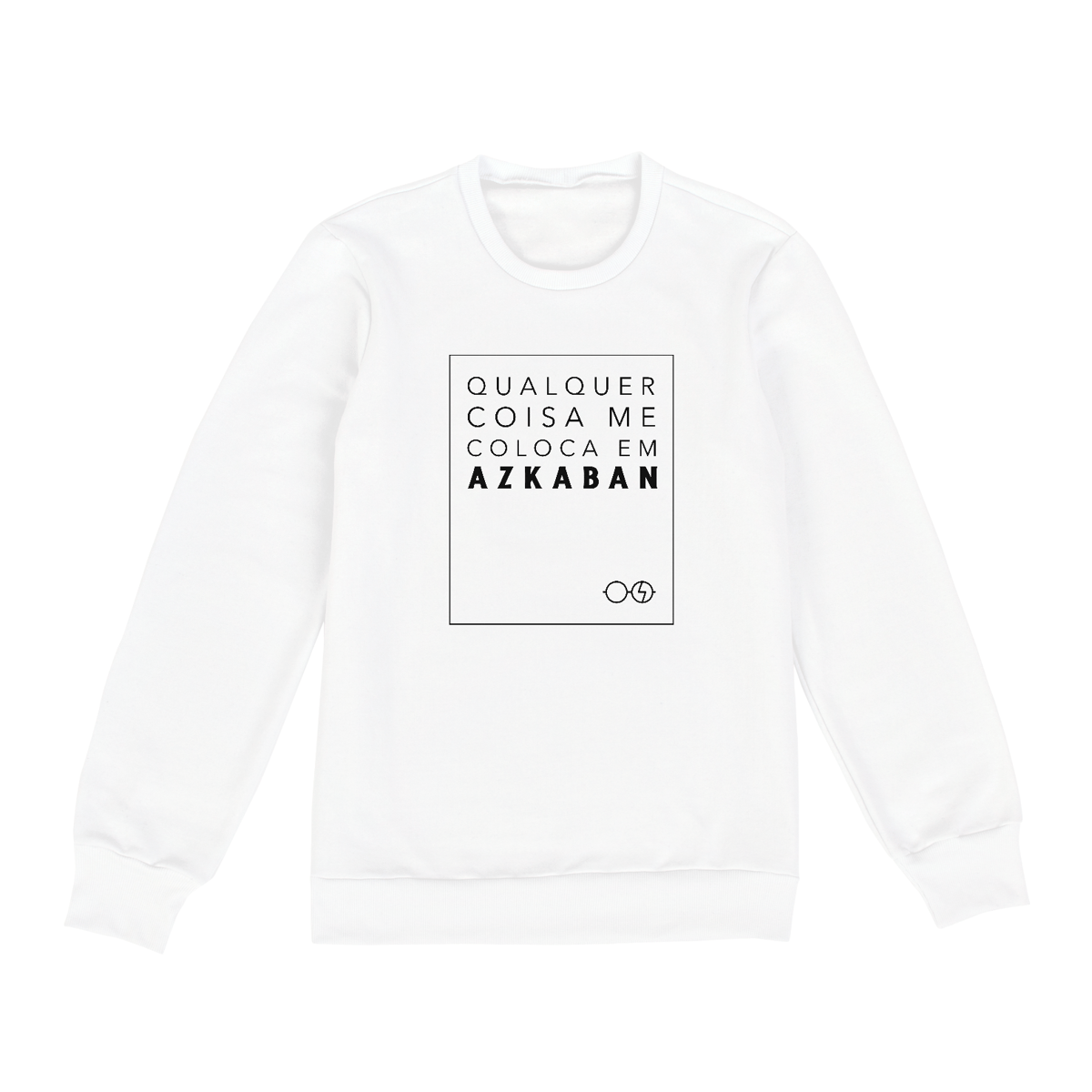 Nome do produto: Qualquer coisa me coloca em Azkaban - Moletom