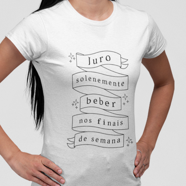 Nome do produto: Juro solenemente beber nos finais de semana. - Baby Long