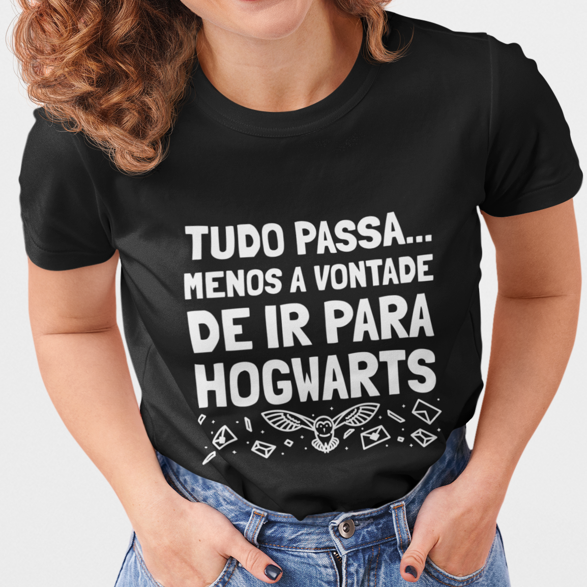 Nome do produto: Tudo passa, menos a vontade de ir para Hogwarts - (Feminina)