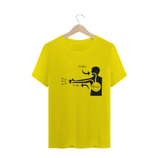 Nome do produtoCamiseta - Coffee + Magic = Code