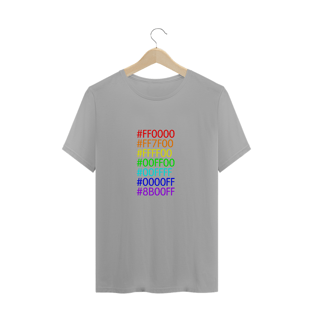 Nome do produtoCamiseta - Arco-Íris Hexadecimal