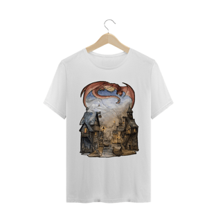 Nome do produtoCamiseta The Hobbit - Smaug over Laketown