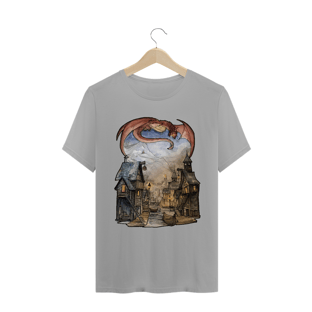 Nome do produtoCamiseta The Hobbit - Smaug over Laketown