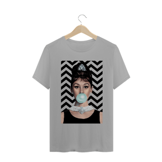 Camiseta Audrey Hepburn Bubblegum
