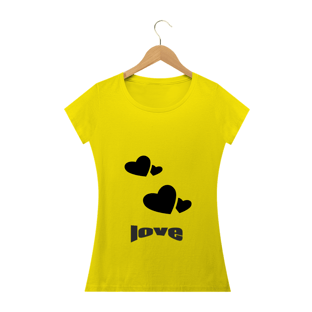 Nome do produtocamiseta coração love