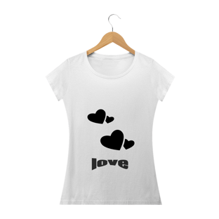 Nome do produtocamiseta coração love