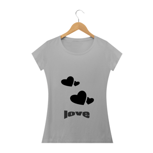 Nome do produtocamiseta coração love