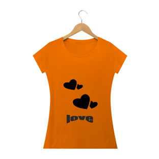 Nome do produtocamiseta coração love