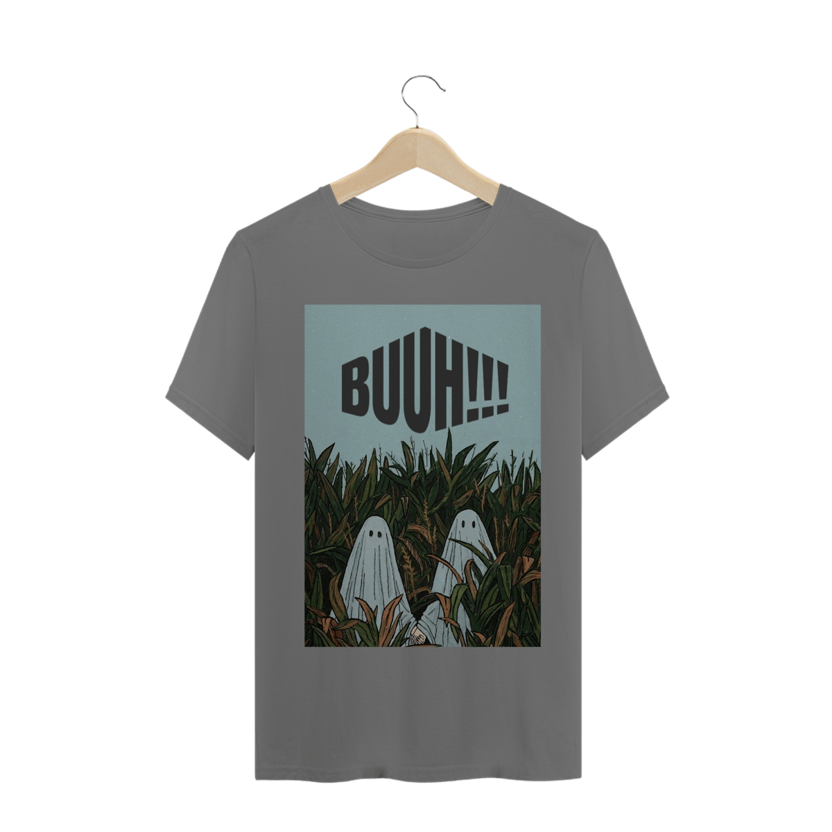 Nome do produto: CAMISA COM FANTASMAS ESCRITO BUUH