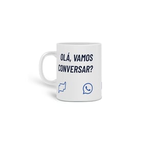 Nome do produto  Caneca Olá, vamos conversar