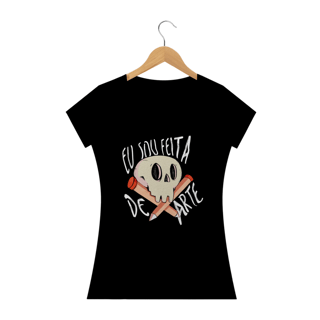 Nome do produto Camiseta Baby Long Prime - Eu sou feita de ARTE