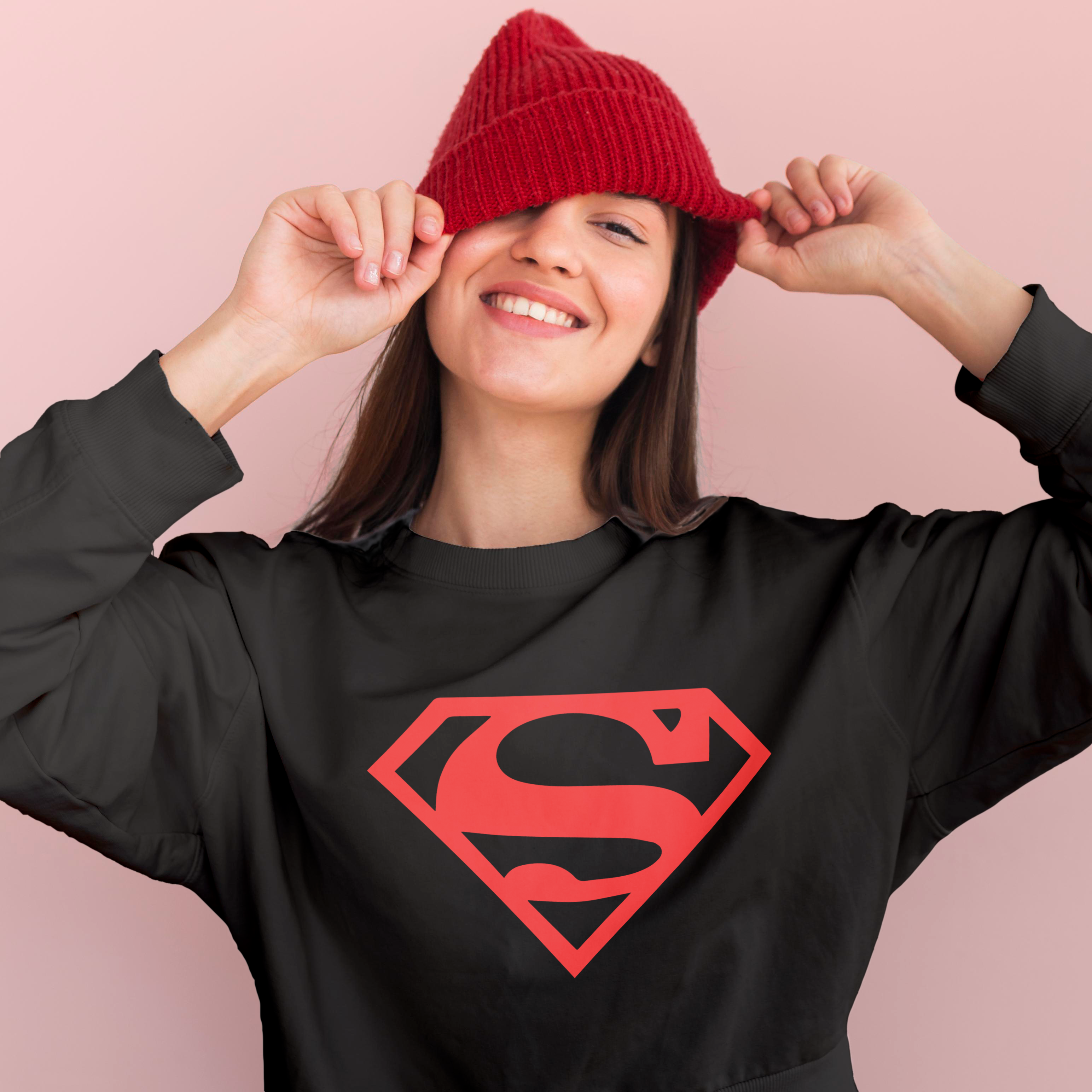 Supergirl Logo - Moletom fechado UNISSEX